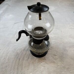 Vintage Silex Glass Vacuum Coffee Maker 8 10 Cup Type F120 Electric Heat